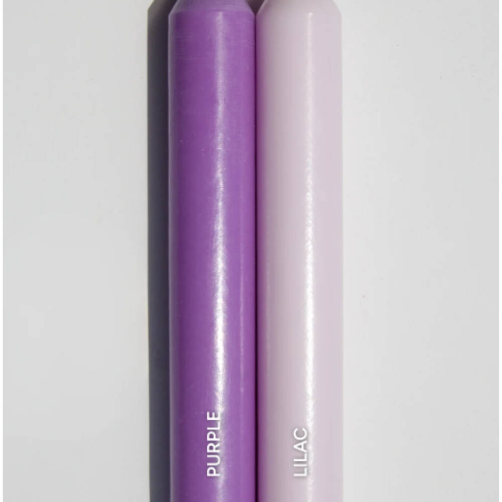Dinner Candles - 30cm tall, natural colour, 38 colours to choose from