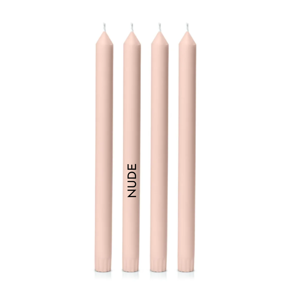 Dinner Candles - 30cm tall, natural colour, 38 colours to choose from