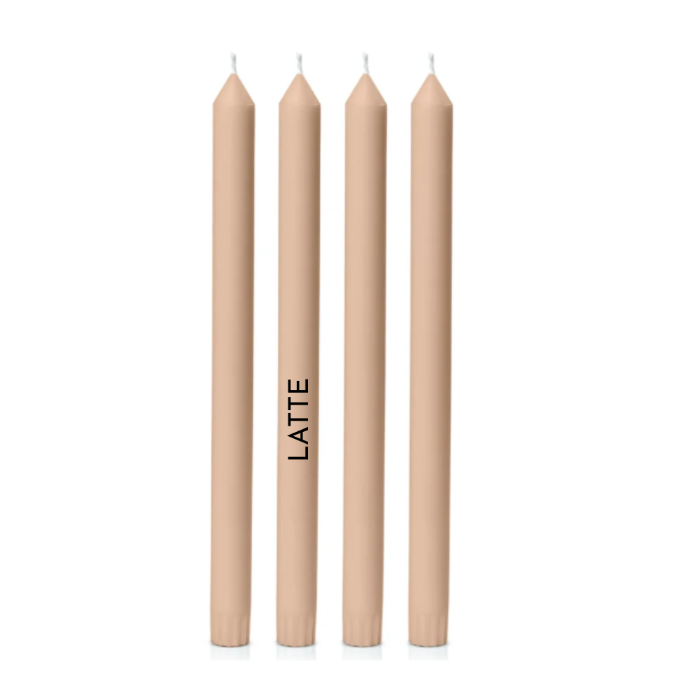 Dinner Candles - 30cm tall, natural colour, 38 colours to choose from