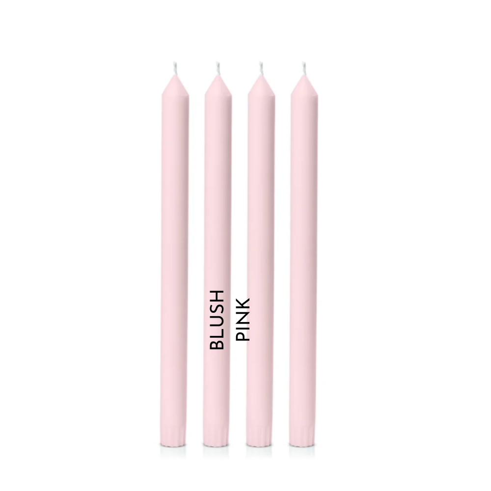 Dinner Candles - 30cm tall, natural colour, 38 colours to choose from