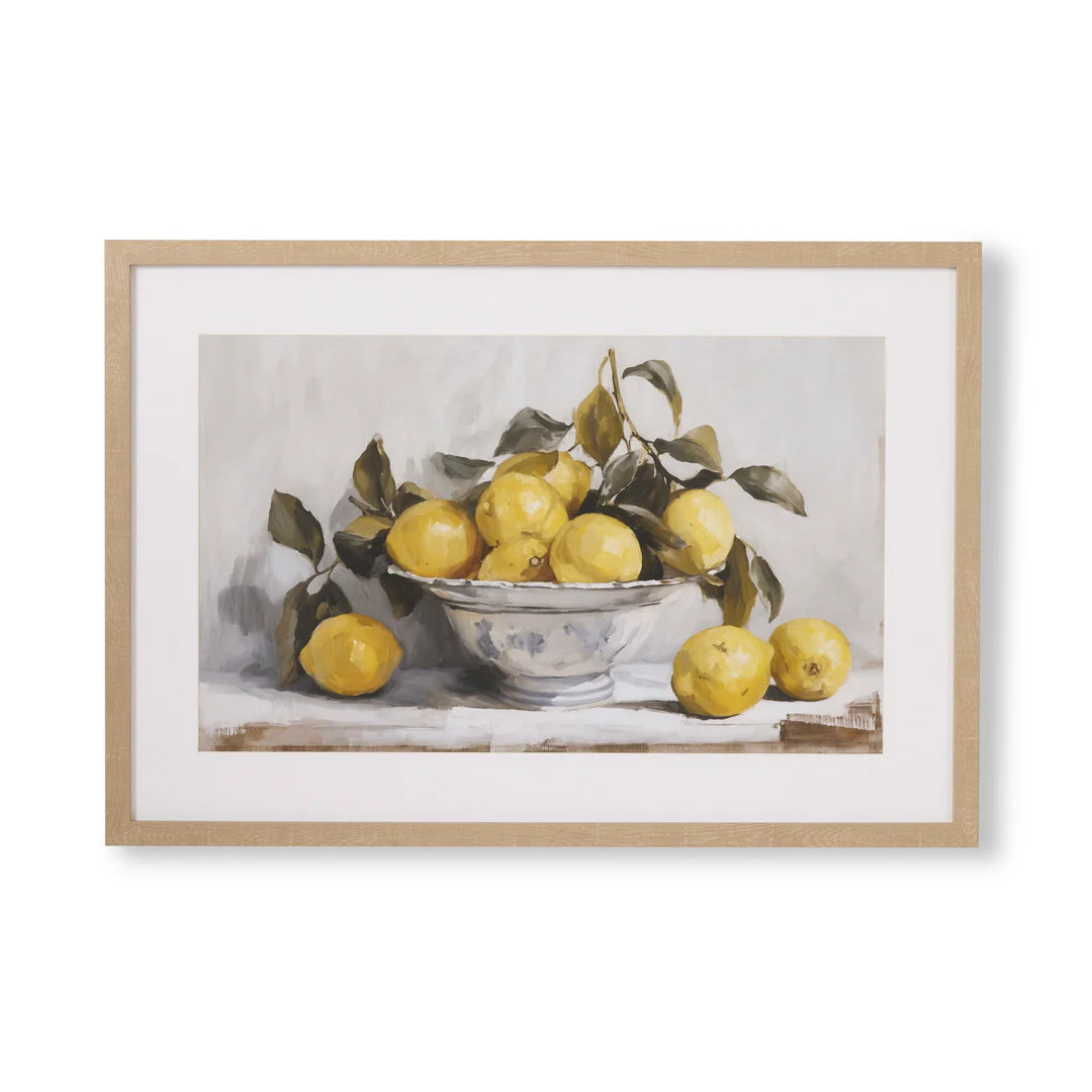 Framed Print - Lemon Bowl Still Life