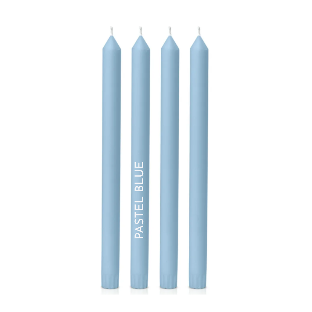 Dinner Candles - 30cm tall, natural colour, 38 colours to choose from