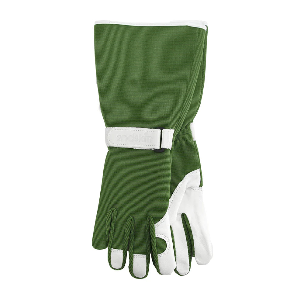 Long Sleeve Garden Gloves - Goat Skin/Lycra 2nd skin - 3 colours - larger fit
