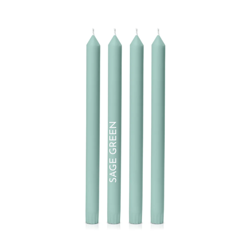 Dinner Candles - 30cm tall, natural colour, 38 colours to choose from