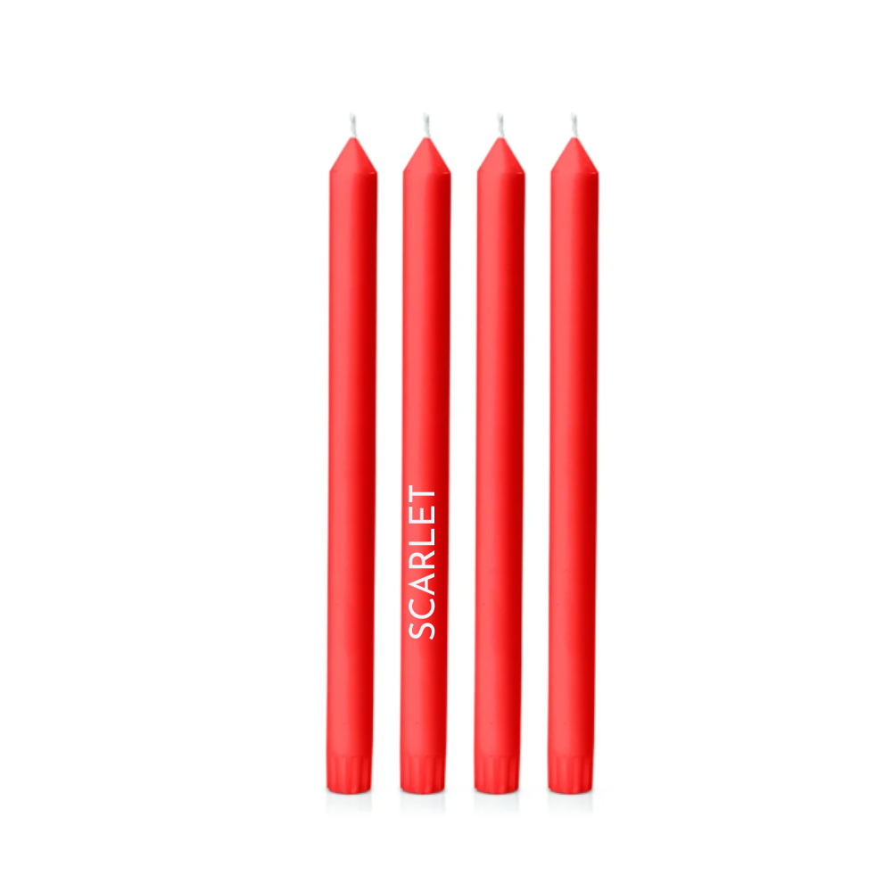 Dinner Candles - 30cm tall, natural colour, 38 colours to choose from