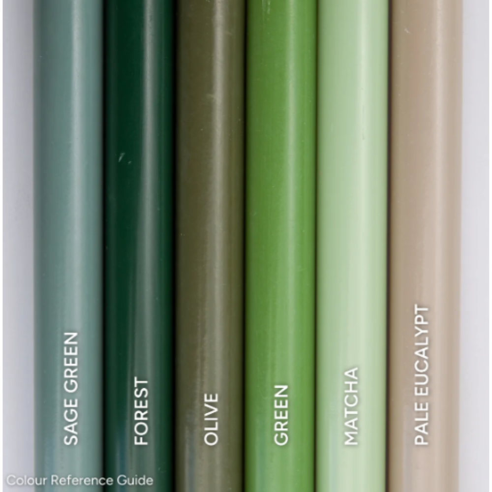 Dinner Candles - 30cm tall, natural colour, 38 colours to choose from