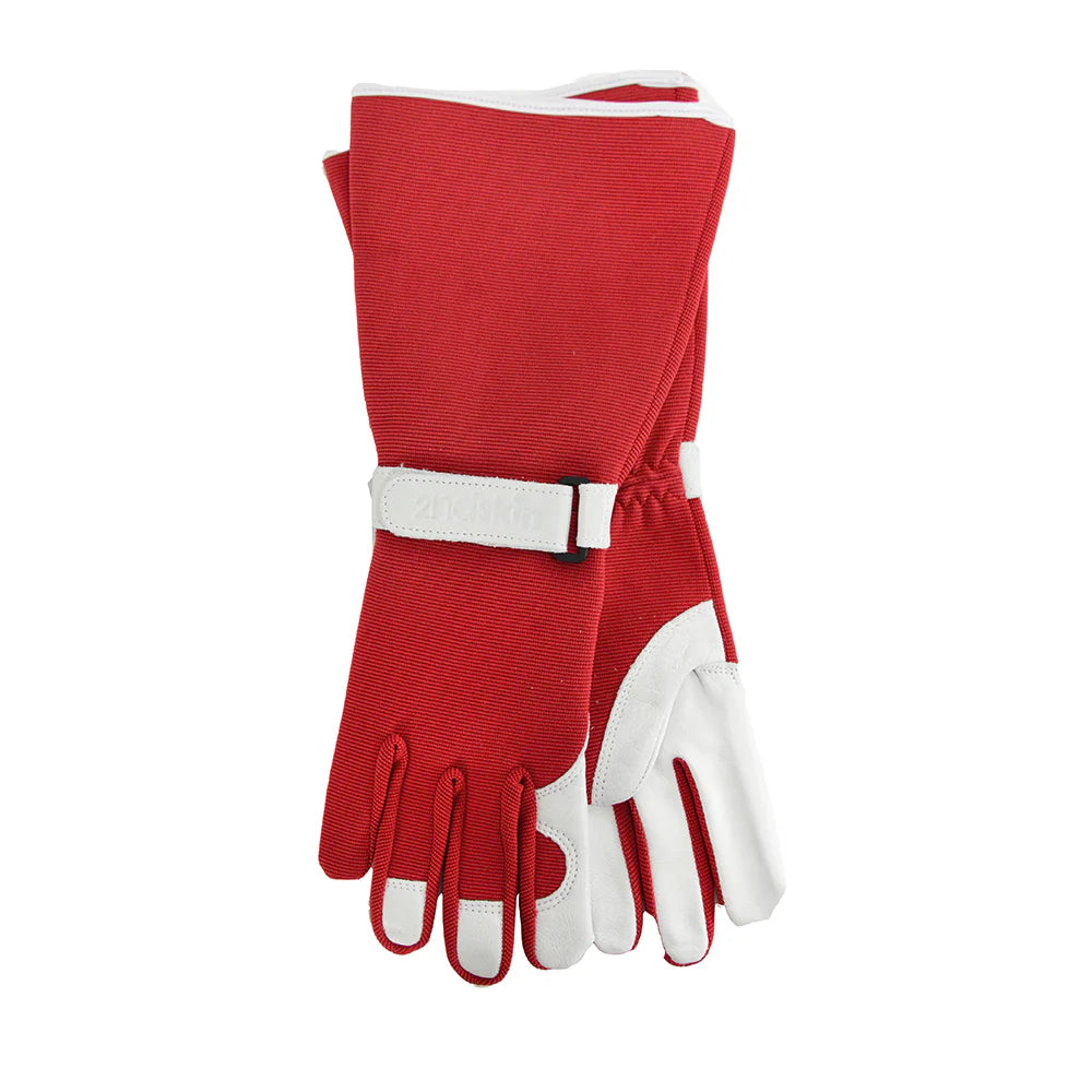 homebase gardening gloves Long Sleeve Garden Gloves - Goat Skin/Lycra