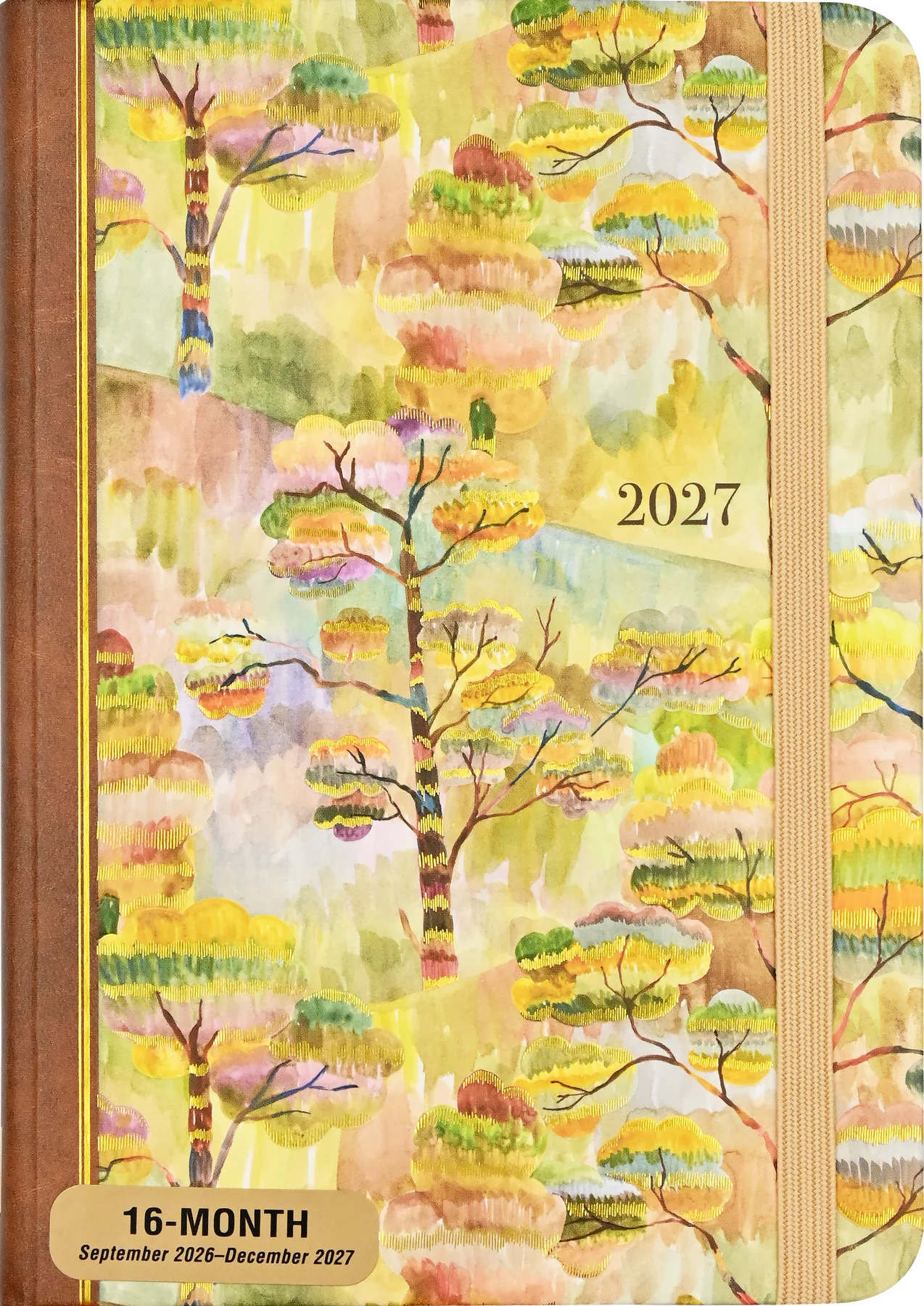 Weekly Planner - 2027 Watercolour Treescape