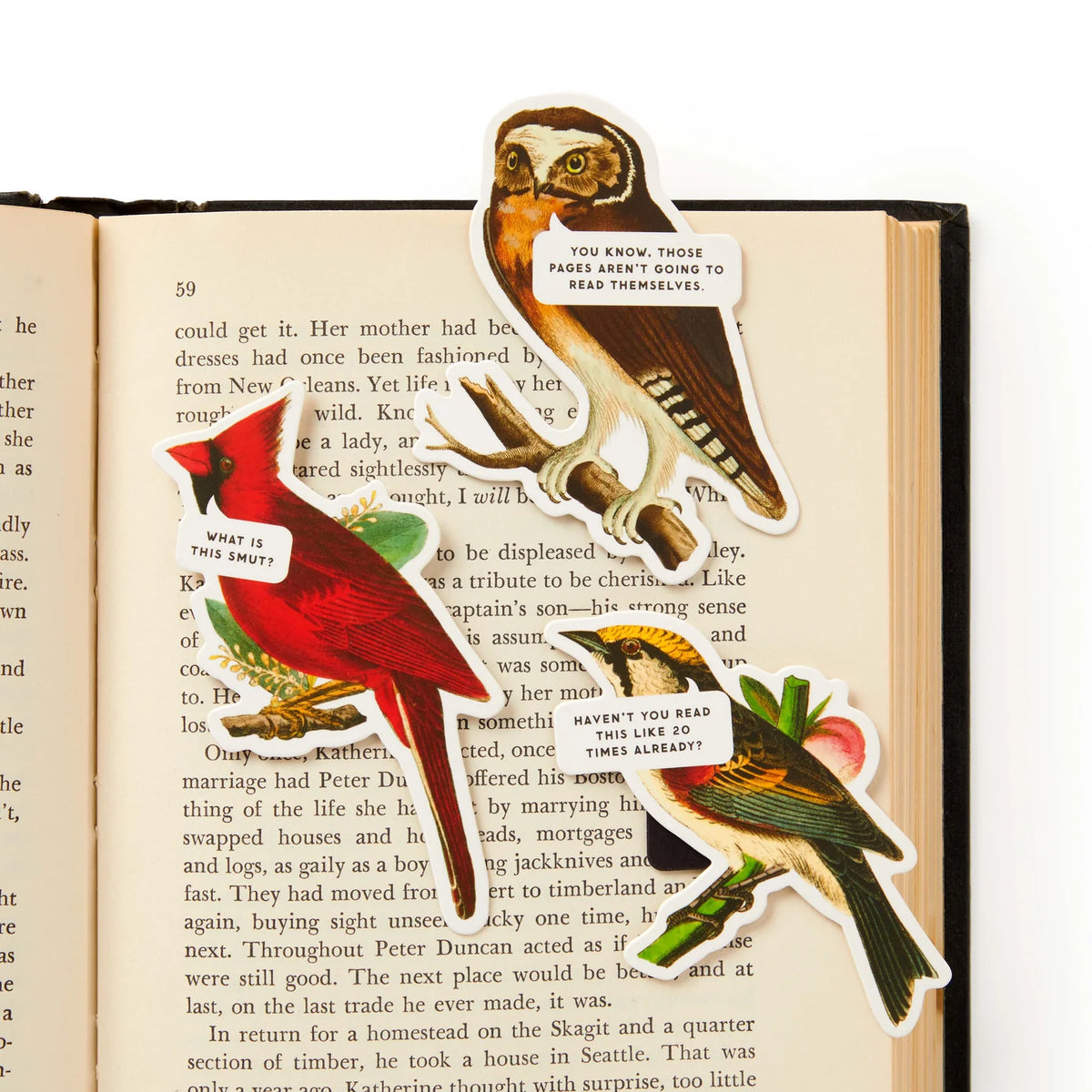 Bookmarks - Magnetic Salty Birds Set 3