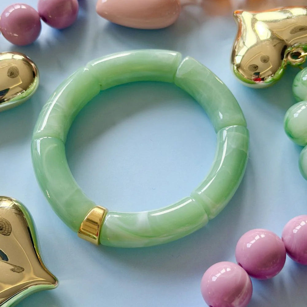 Bracelet Tube Pale Green