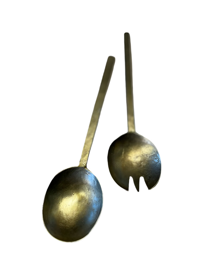 Brass Salad Servers