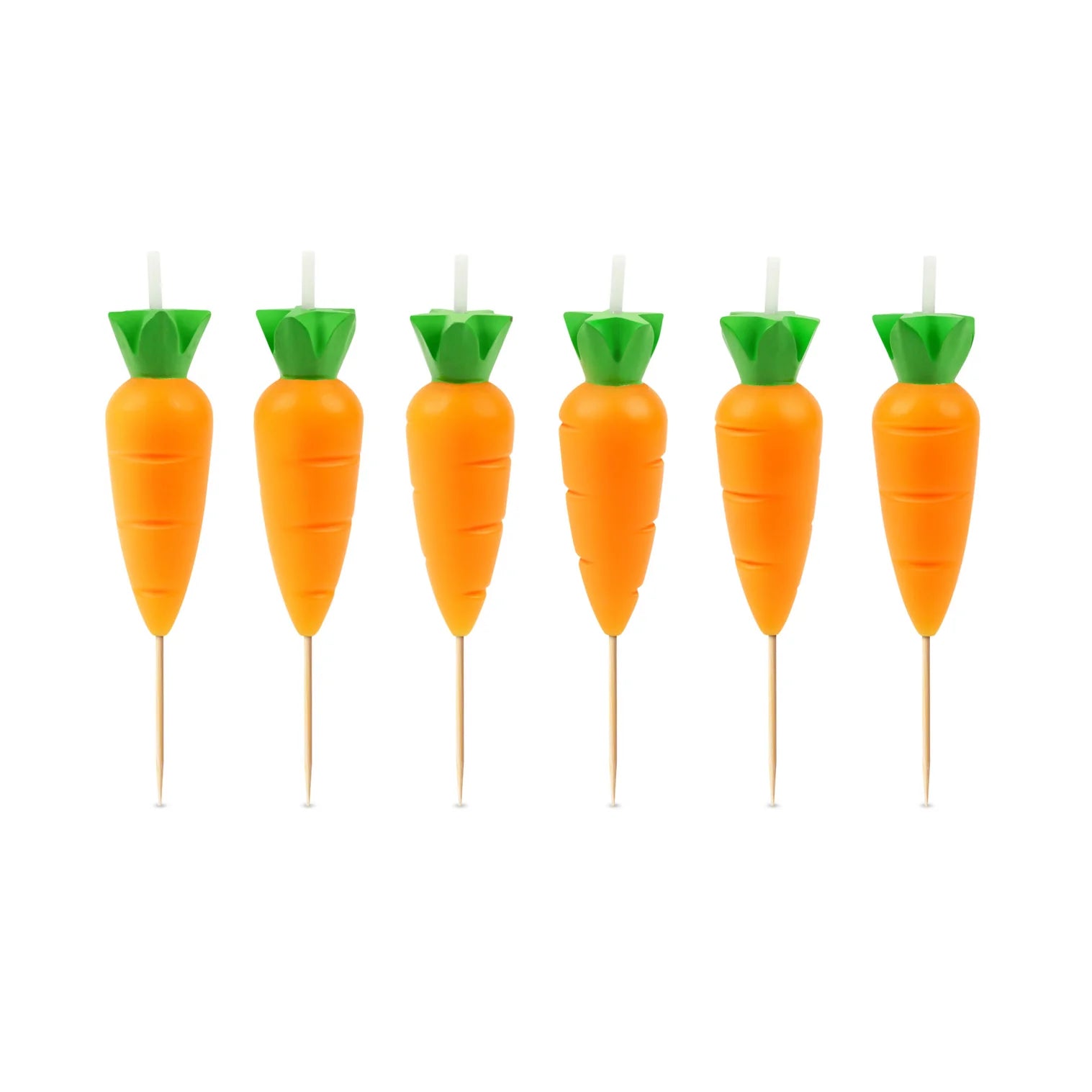 Party Birthday Candles - 6pcs Set Carrots
