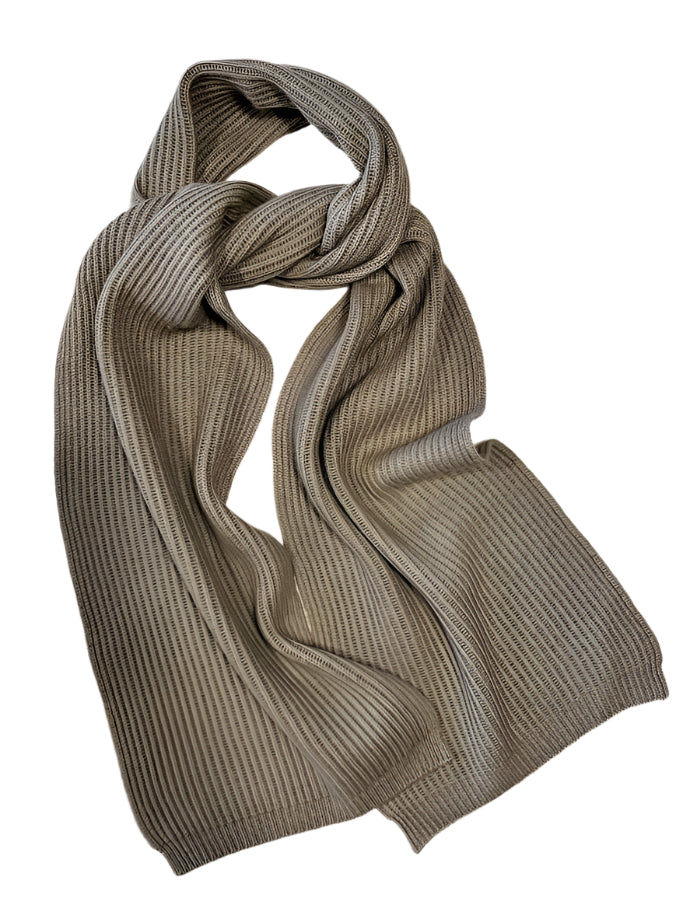 Scarf - Pure Cashmere Rib Knit