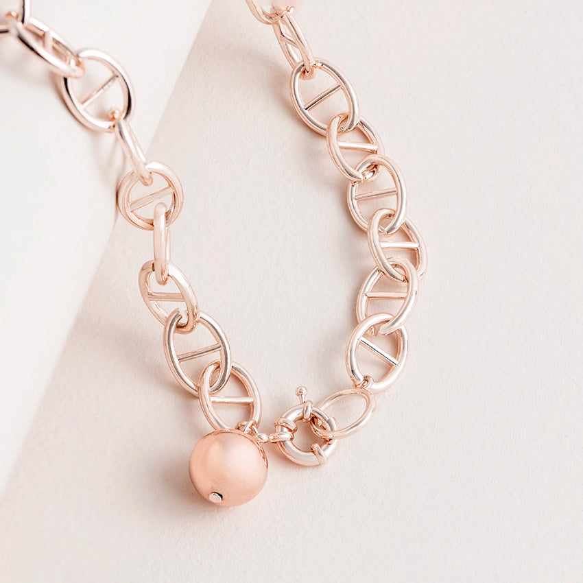 Necklace - Anchor Chain and Ball Charm