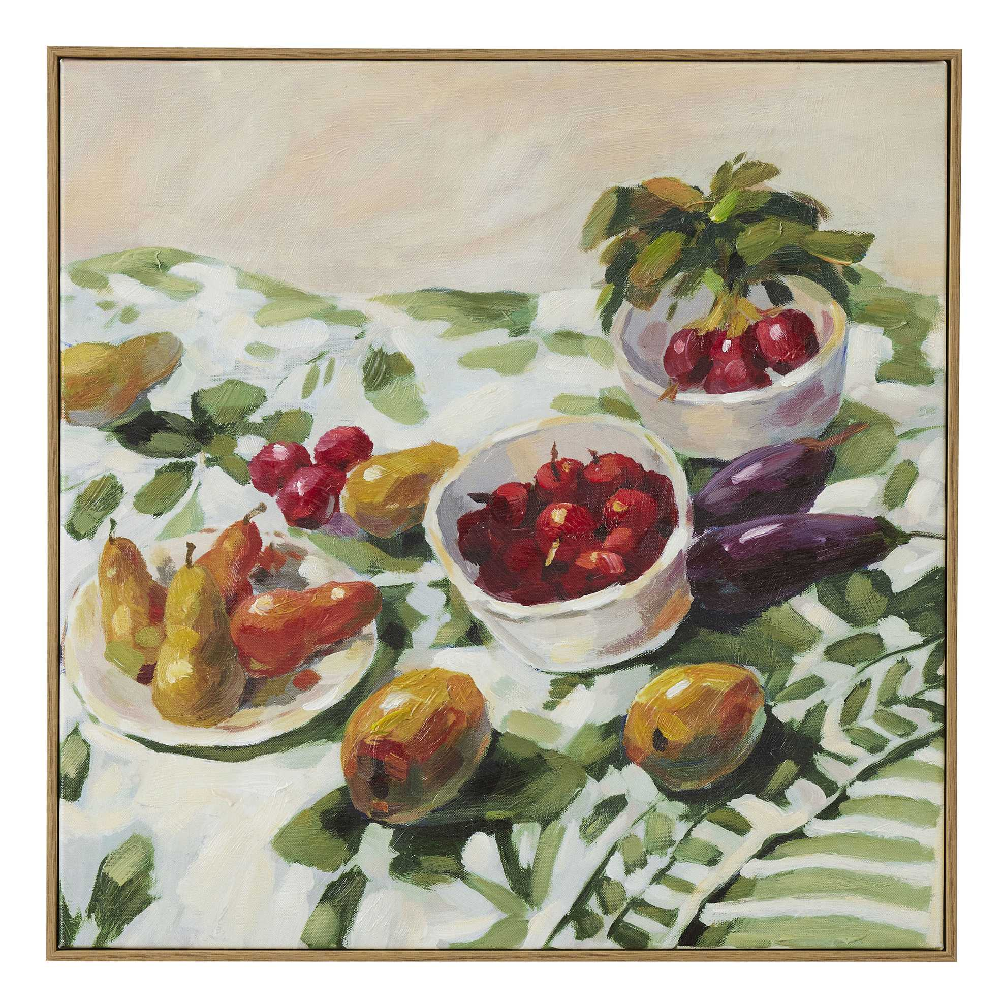 Cherries and Pears Still Life Painting