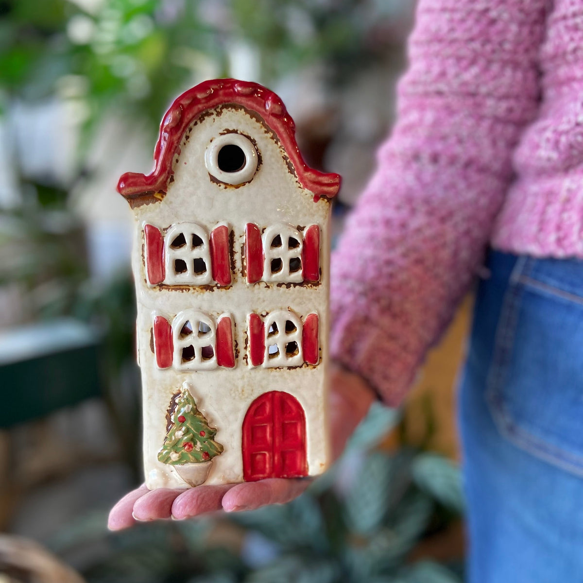 Tealight House Villa Christmas Stone