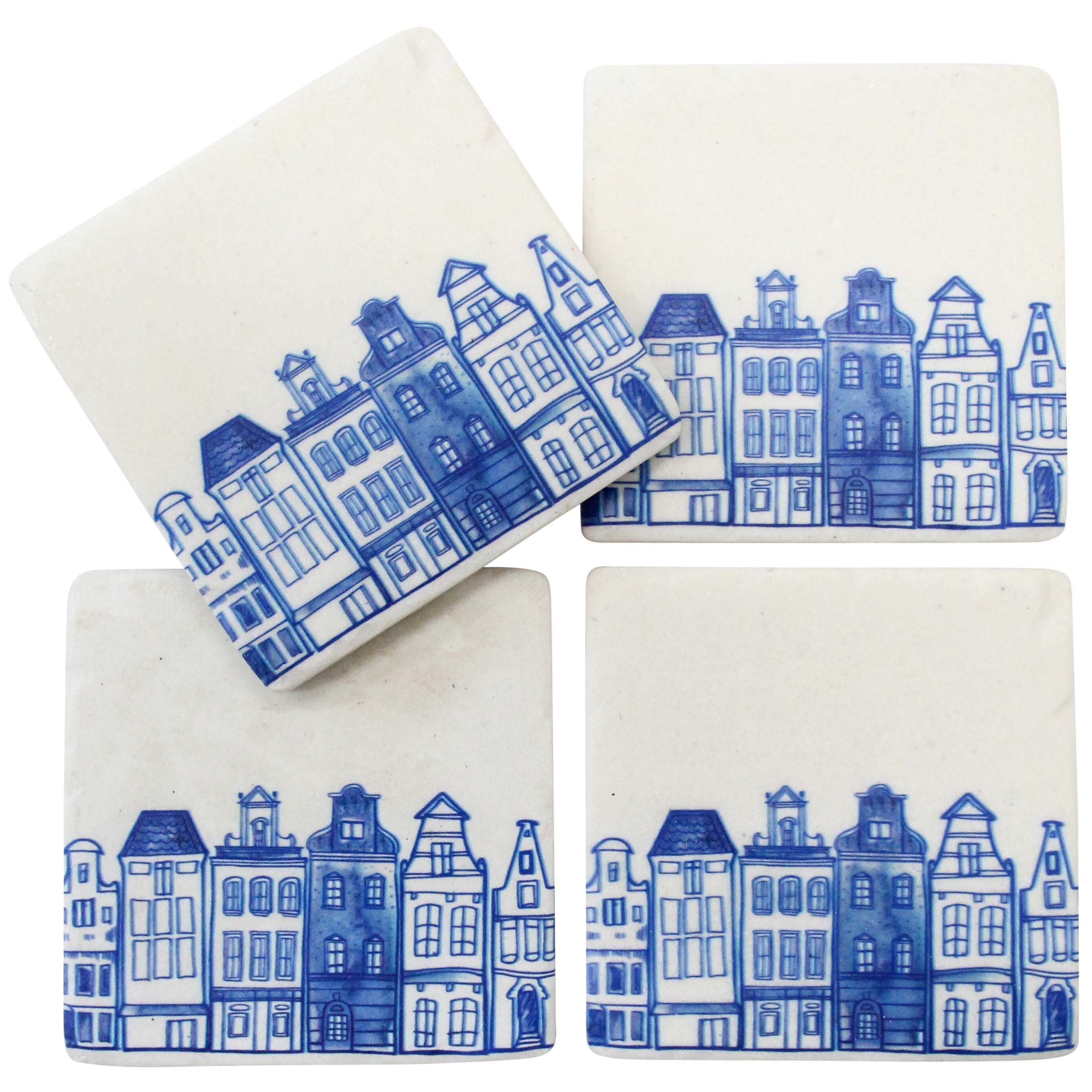 Coasters - Classic Village - set of 4