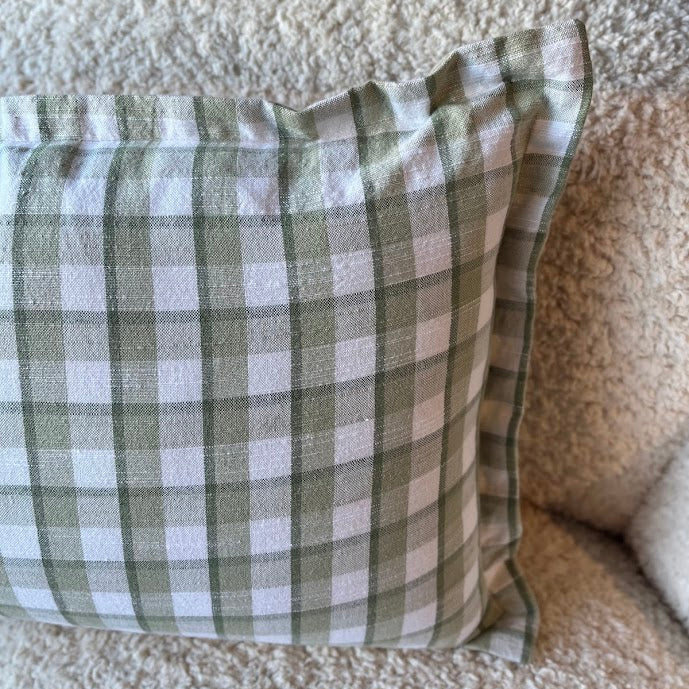 Lumbar Cushion - Green Check