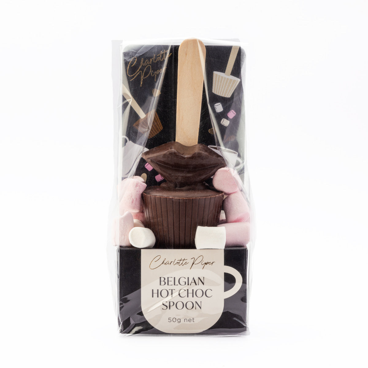 Belgian Hot Choc Spoons - Hot Lips, Butterflies & Kangaroos, Milk & Dark