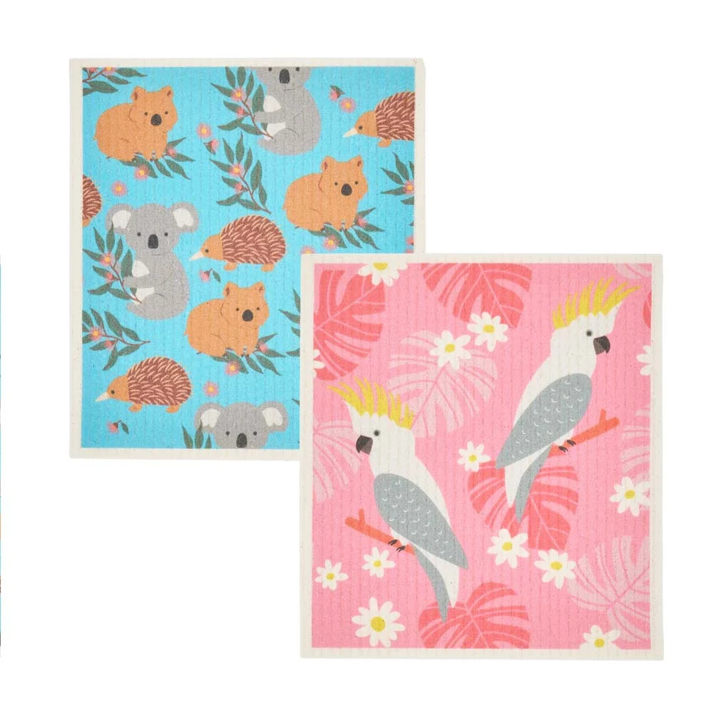 Dish Cloth Swedish Style 2 Pack - Various