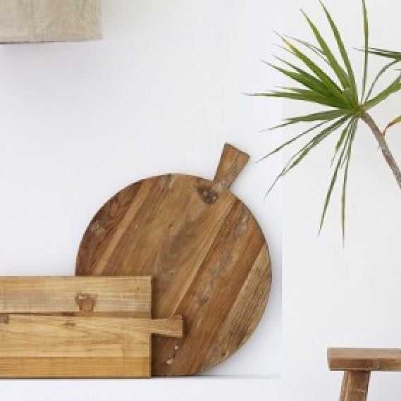 Serving Board - Recycled Elm Round Large