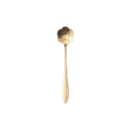 Flower Spoons - Stainless Steel - Silver, Gold & Rose Gold