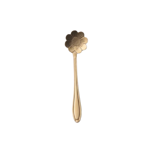 Flower Spoons - Stainless Steel - Silver, Gold & Rose Gold
