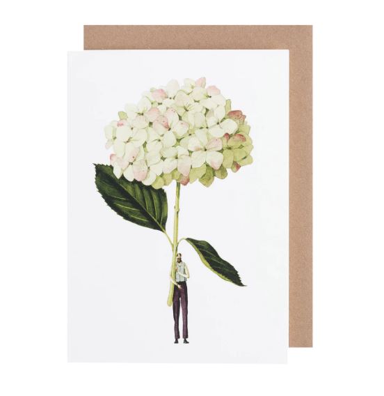 Card Laura Stoddart Green Hydrangea
