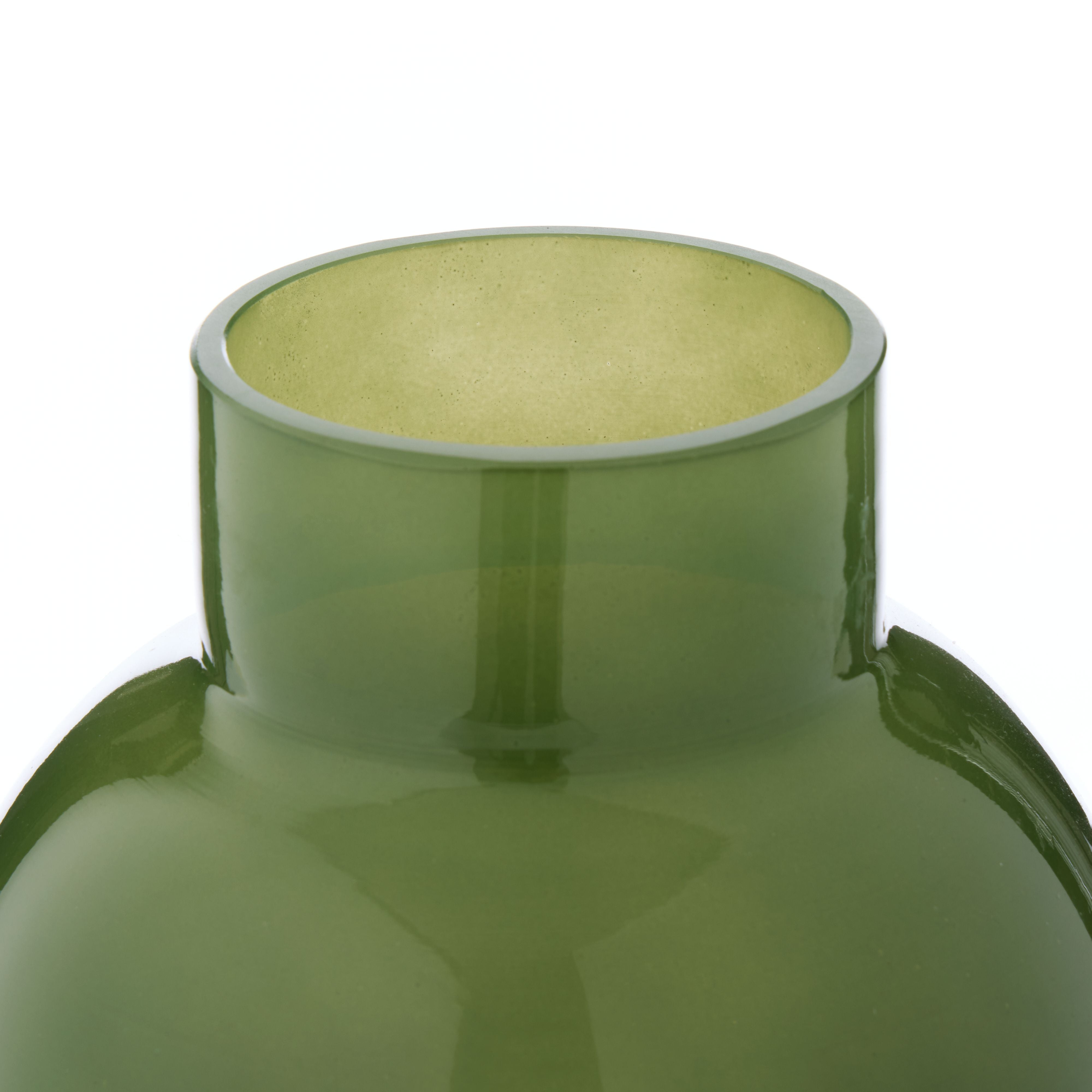 Green Glass Vase - Small