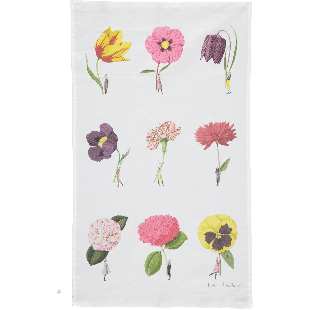 Tea Towel - Multi Flower in Bloom - Laura Stoddart