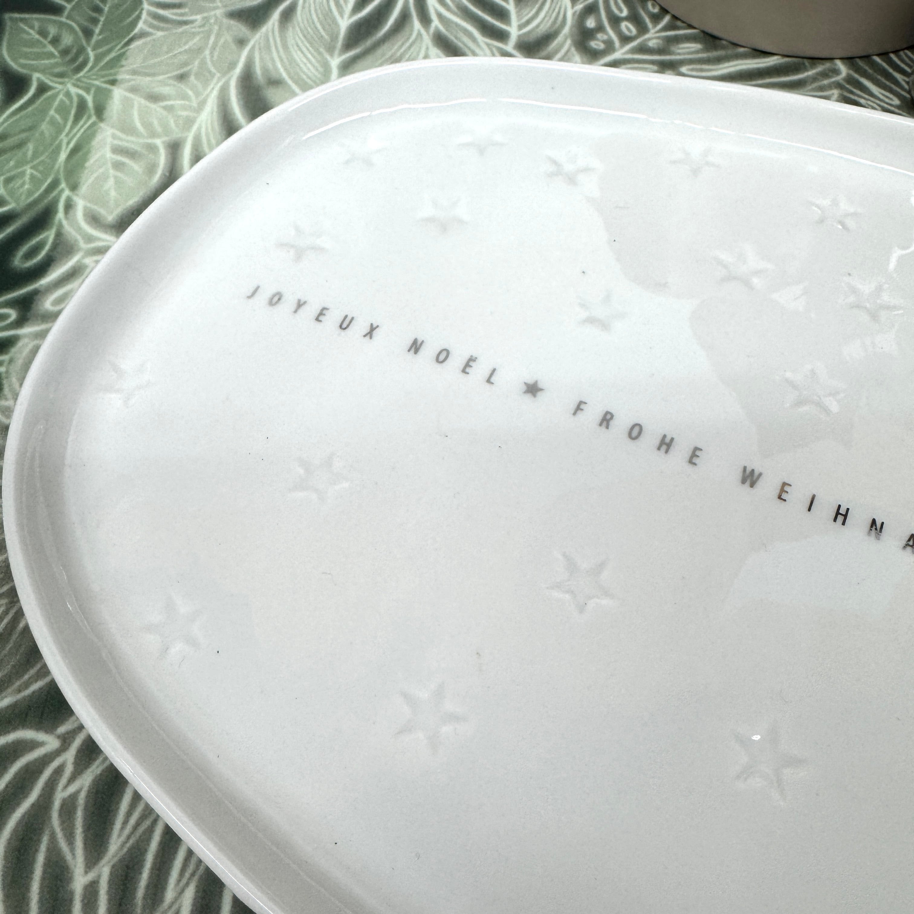 Platter Merry Christmas Stars