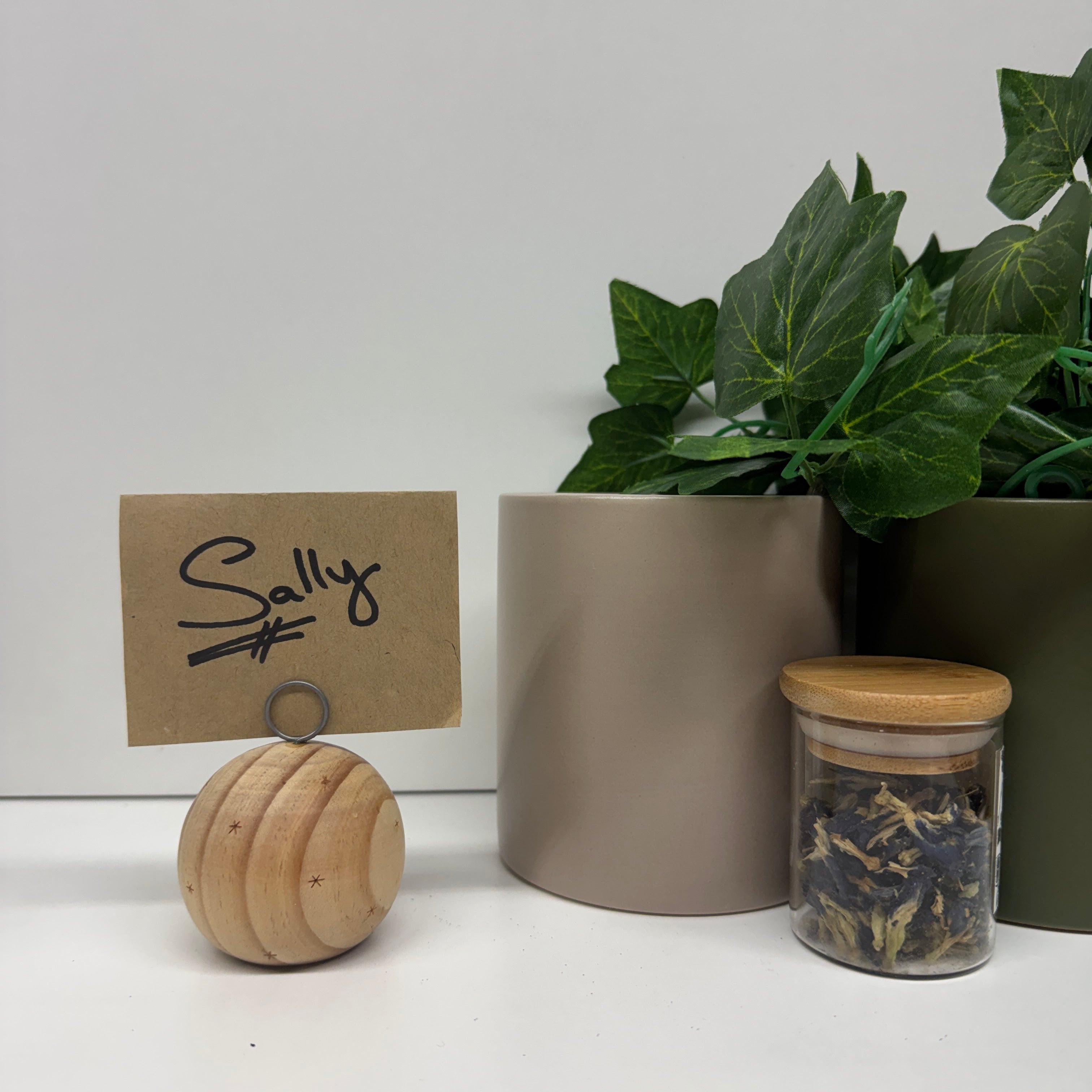 Christmas Place Holders Wooden with Stars