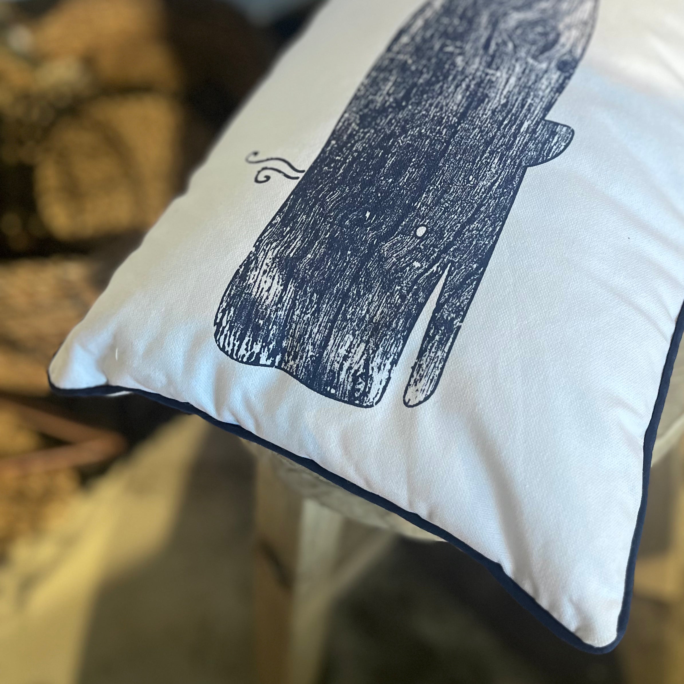 Cushion Nautical Whale