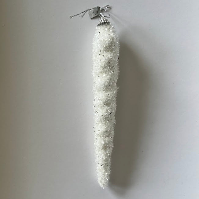 White Icicle Christmas Decoration