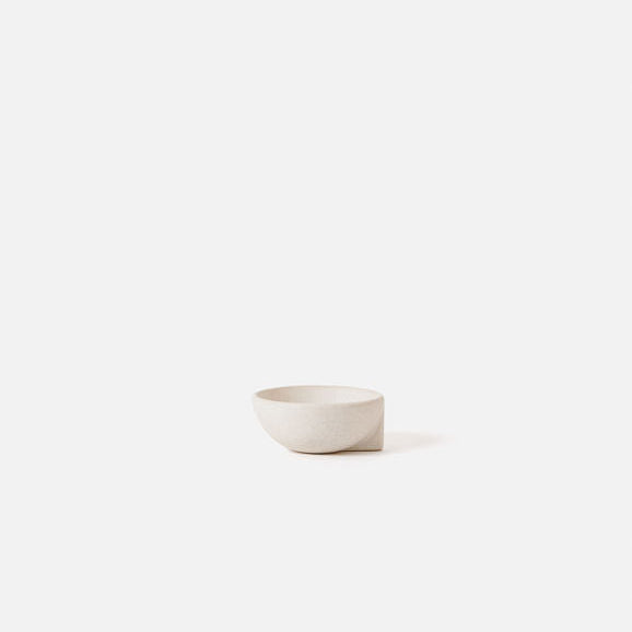 Incense Holder Ceramic Bowl - White Crackle