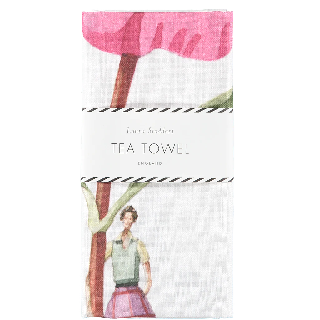 Tea Towel - Cistus in Bloom - Laura Stoddart