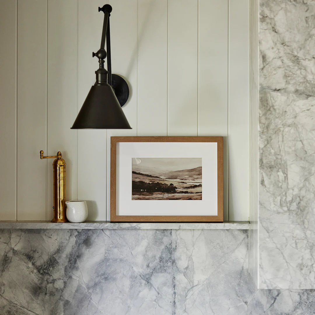 Framed Print - Sepia Valley