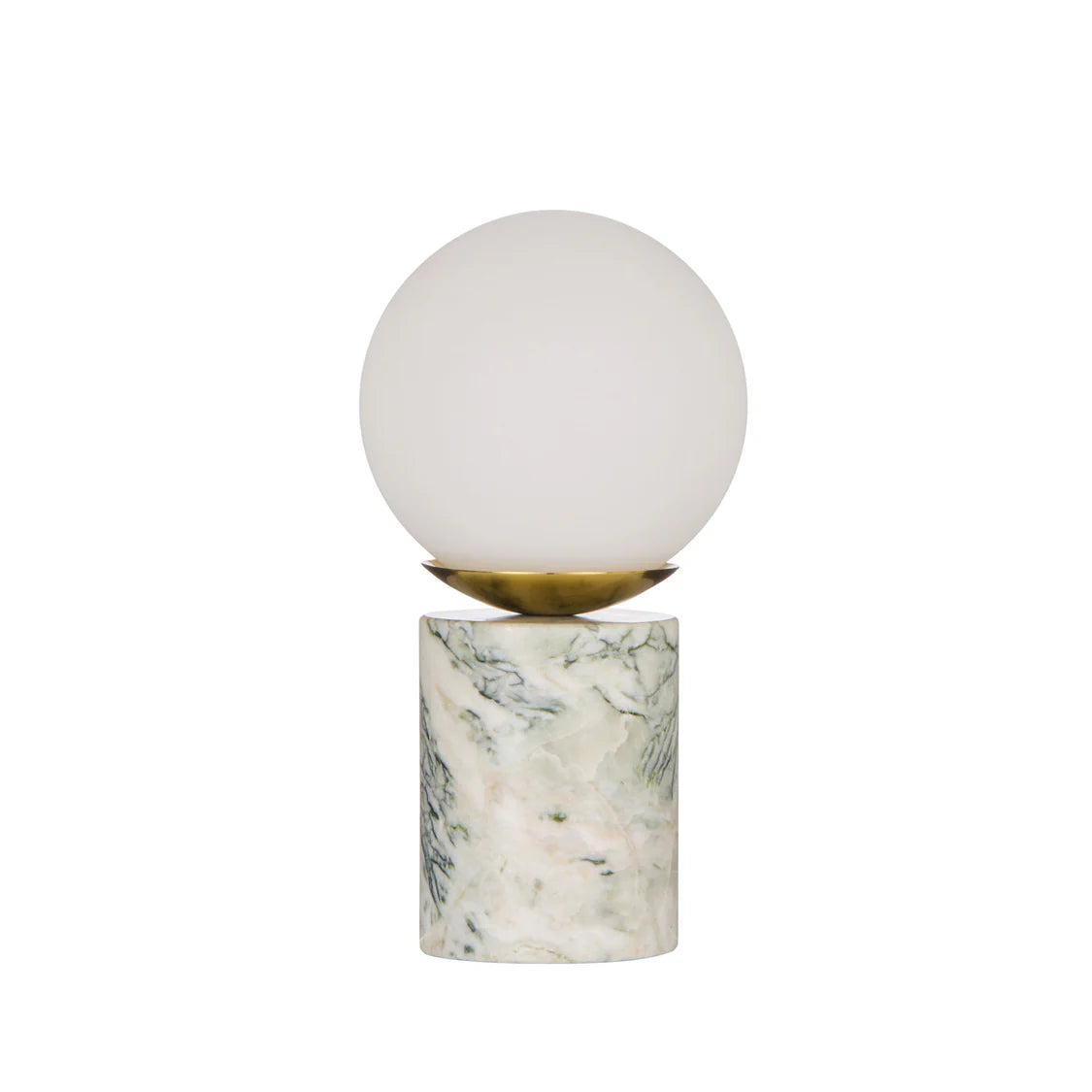 Table Lamp - Marble Base with Glass Shade