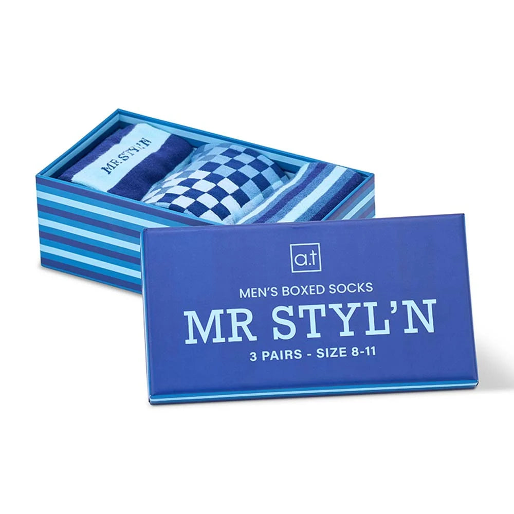 Socks - Men's 'Mr Stylin' 3 pack