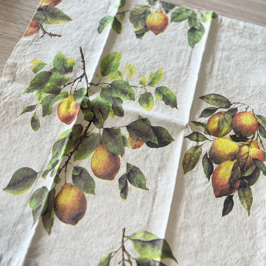 Napkins - Cotton Linen Blend - Botanical