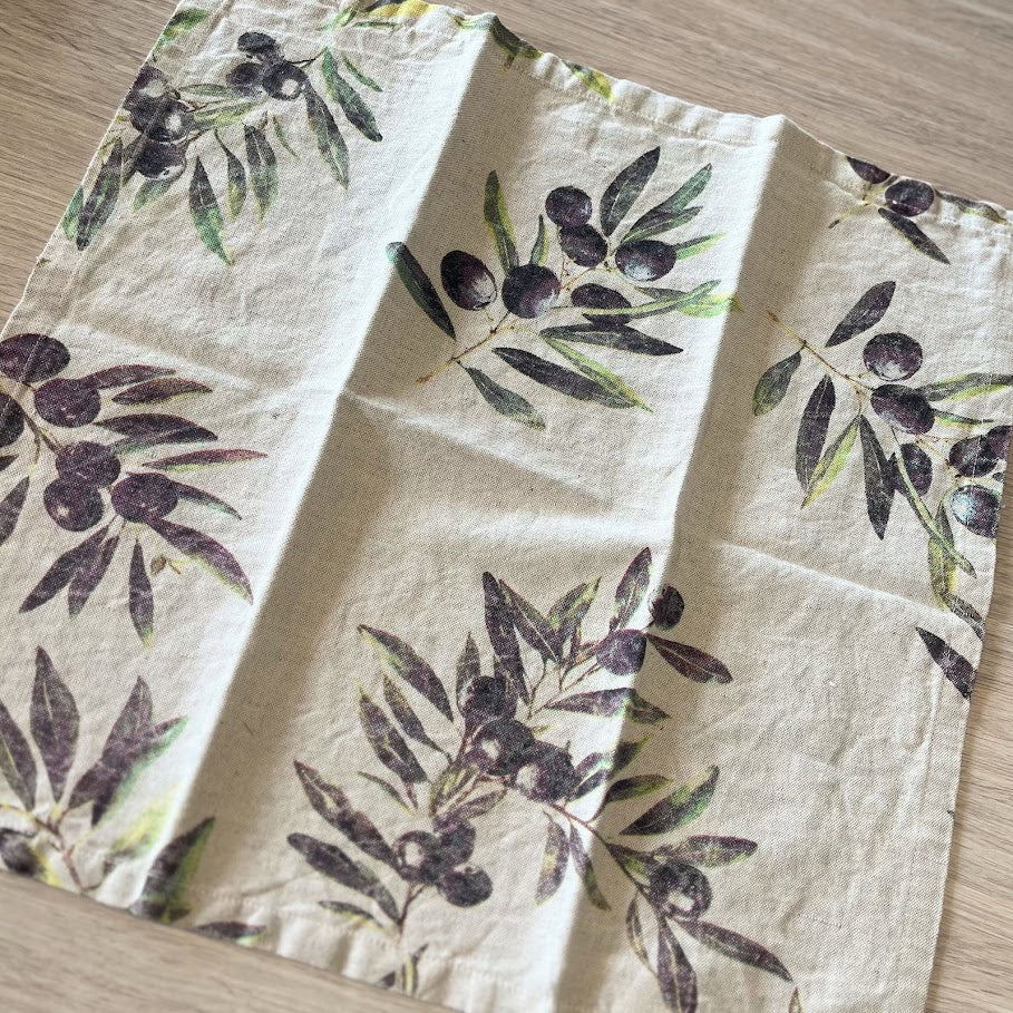 Napkins - Cotton Linen Blend - Botanical
