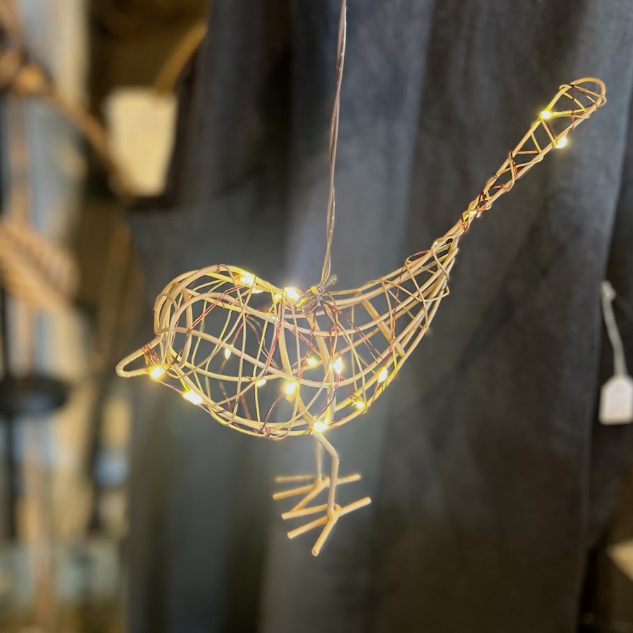 Hanging Robin Bird Light Ornament - Outdoor/Indoor - Preorder