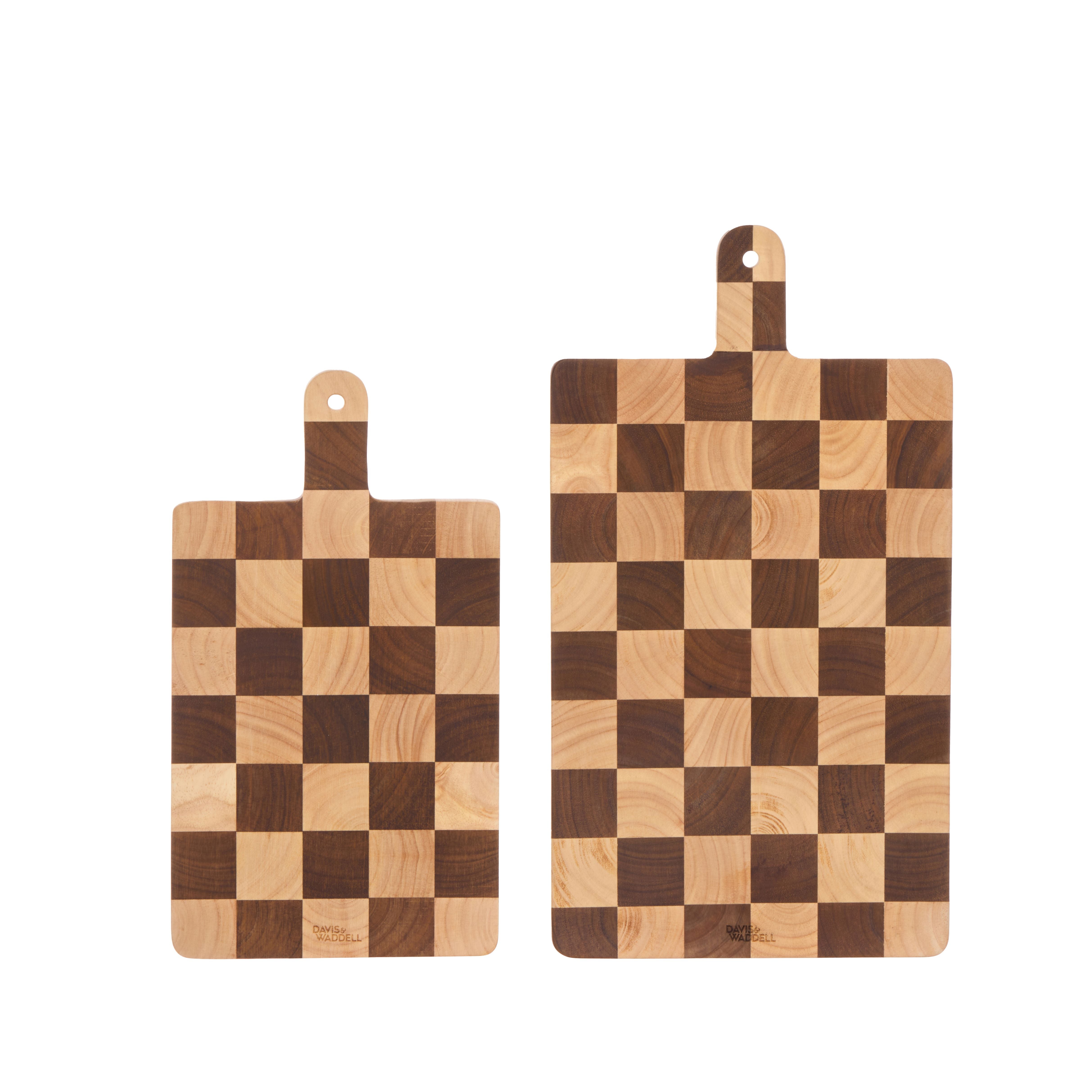 Serving Board Checkered with Handle