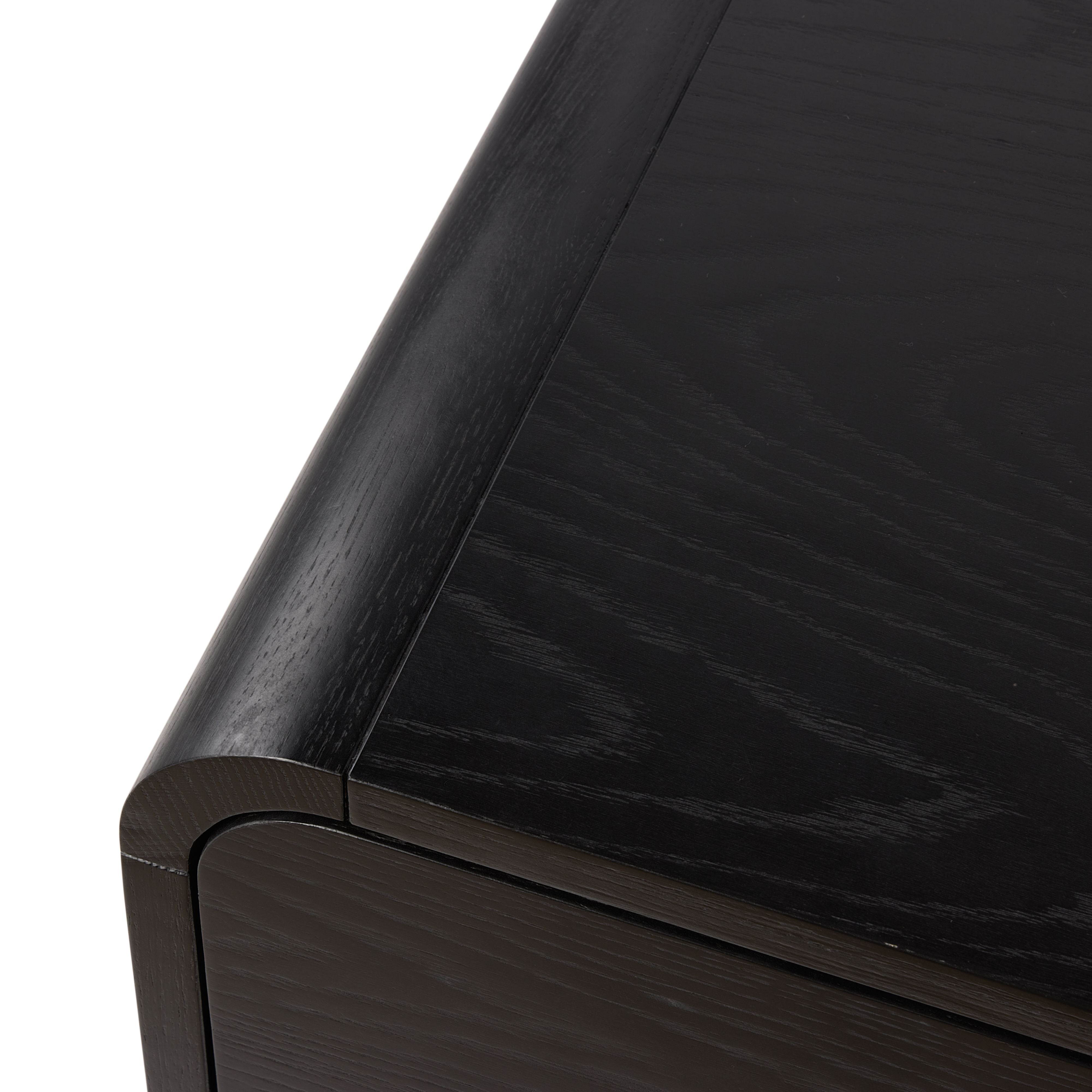 Side Table Oak Black Veneer