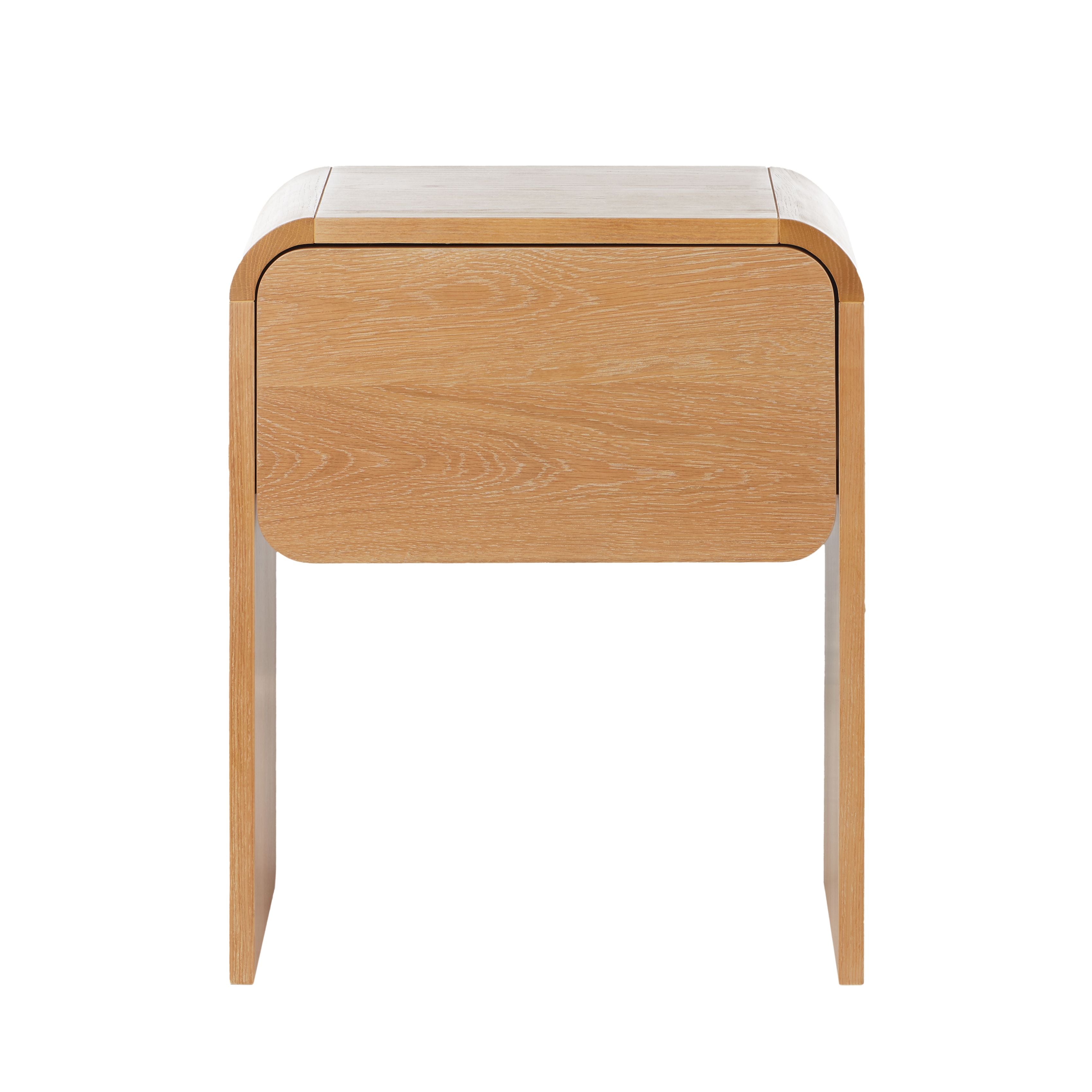 Side Table Natural Oak Veneer