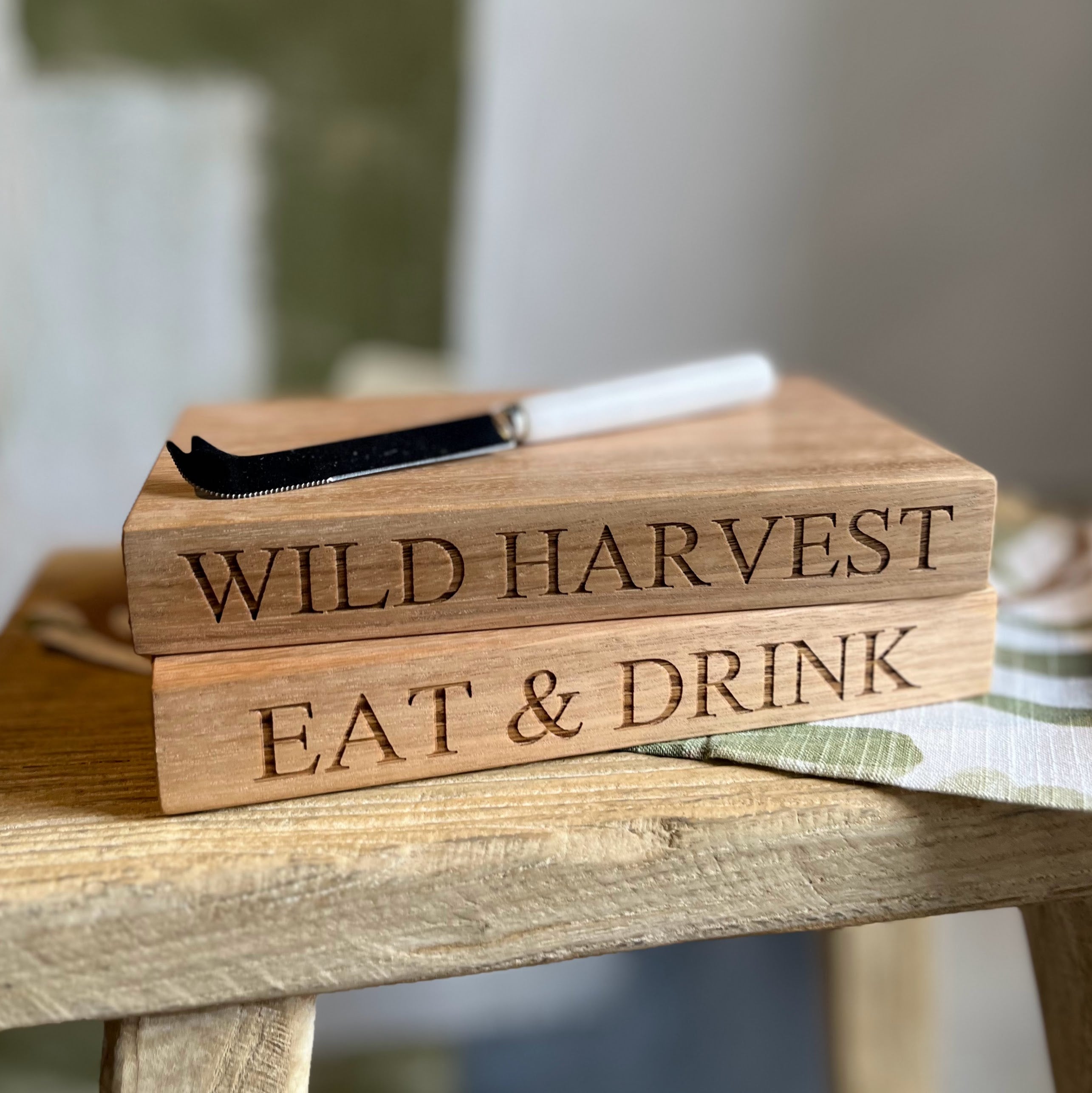 Small Thin Wooden Serving & Cutting Boards - Tasmanian Oak - Handmade by Verde
