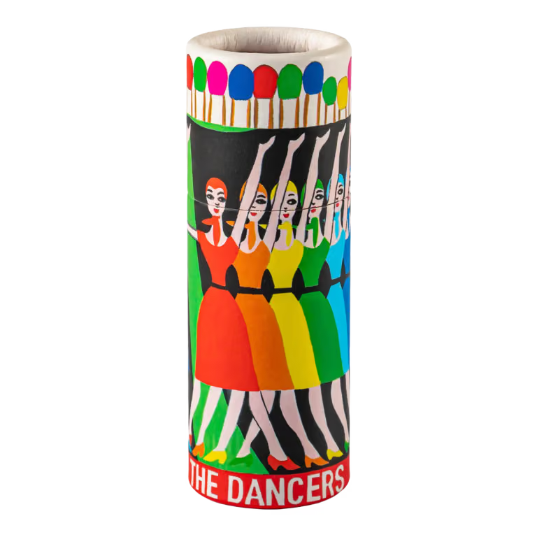 Small Cylinder Match Boxes - Retro Designs