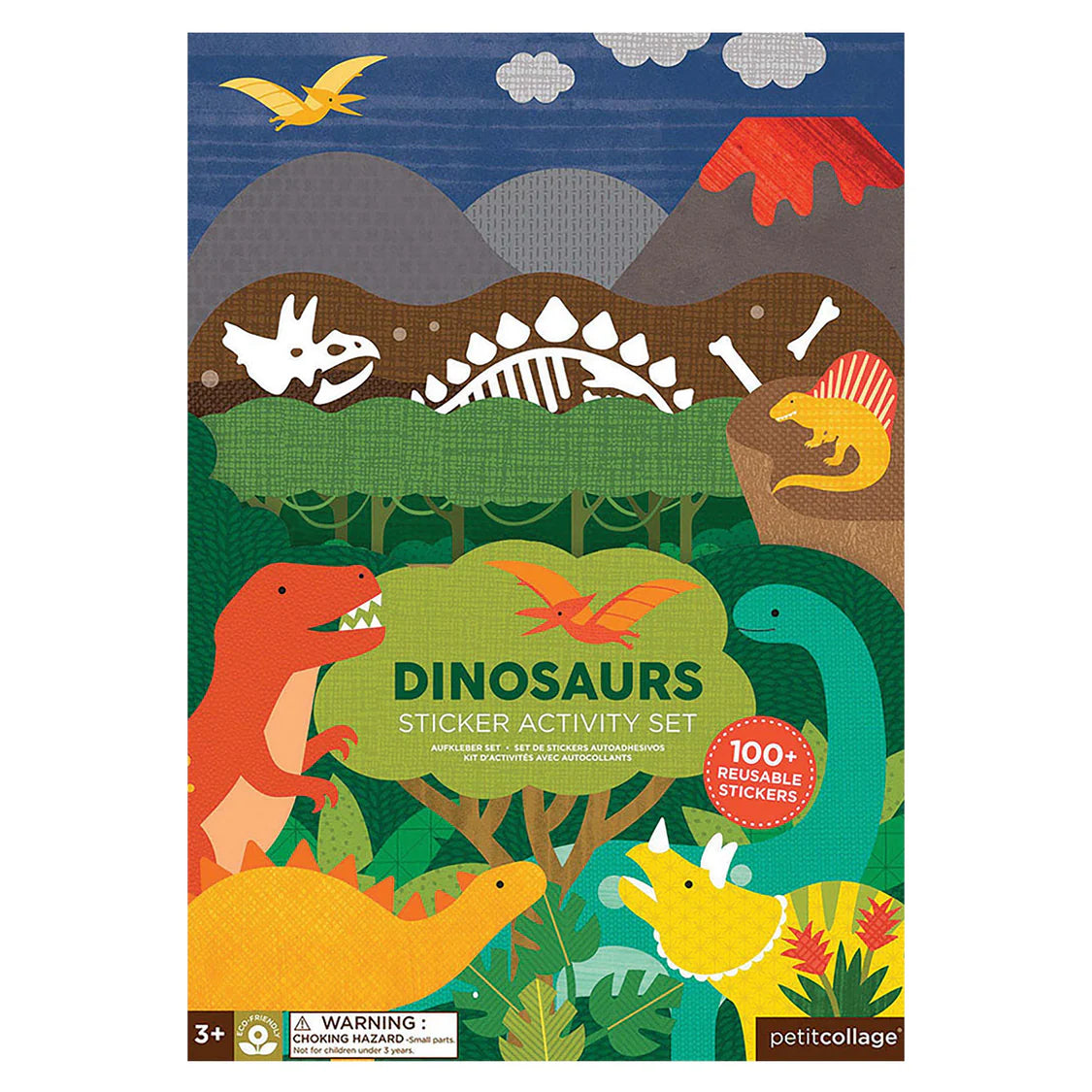 Sticker Activity Set - Petit Collage Dinosaurs