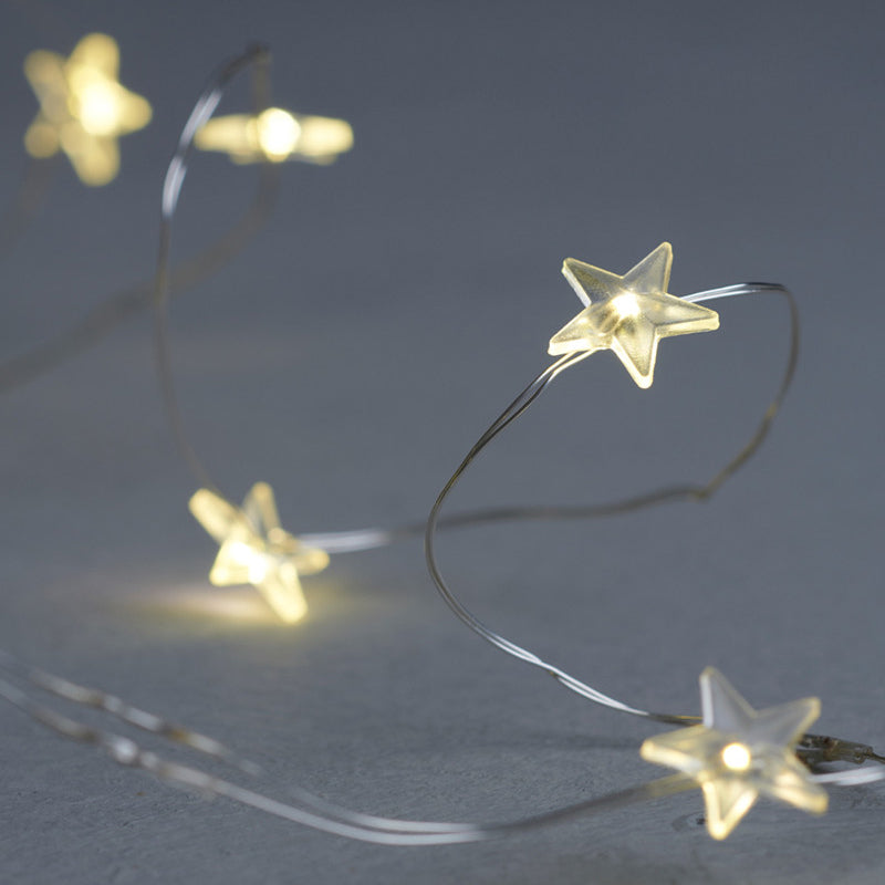 String Star Light Warm LED 40L Silver 4.2m