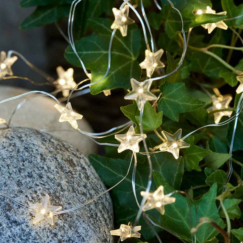 String Star Light Warm LED 40L Silver 4.2m